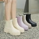 thumbnail image 3 of Botas de lluvia de fondo grueso de moda para mujer, botas de lluvia de fondo suave antideslizantes con tubo medio impermeables, 3 of 6