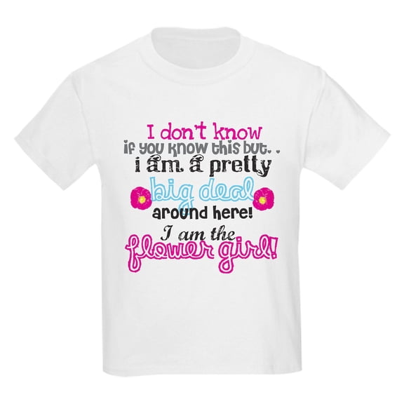 CafePress - Big Deal Flower Girl T Shirt - Light T-Shirt Kids XS-XL