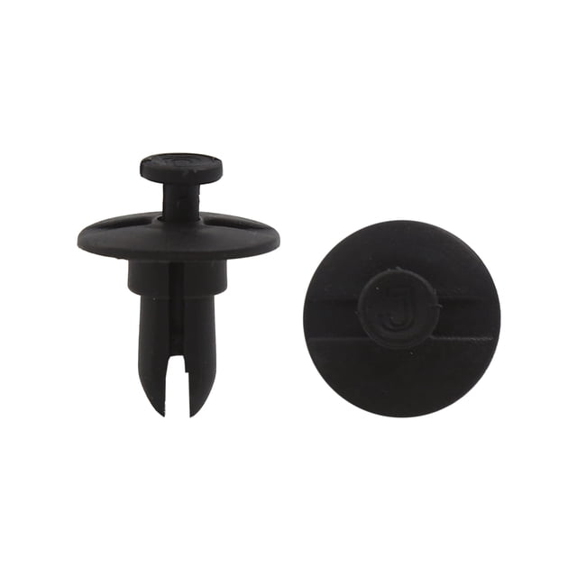 Unique Bargains 30pcs 12mm Hole Door Trim Panel Black Plastic Rivet Clip Fastener for Car SUV