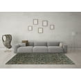 thumbnail image 3 of Ahgly Company Indoor Square Oriental Light Blue Modern Area Rugs, 4' Square, 3 of 4
