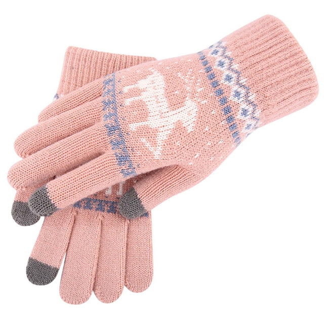 Guantes de Invierno Mujeres Guantes de Punto de Invierno Pantalla Completa de Dedos Guantes Amarillos Claros Protector Solar Al Aire Libre de las Mujeres Calientes Guantes de Manga Larga de Brazo Suav