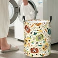 thumbnail image 7 of DouZhe Waterproof Collapsible Large Laundry Baskets, Funny Travel Photo Cameras Prints Circular Hamper with Handles, 7 of 7