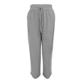 thumbnail image 4 of Linen Pants Women Summer Beach Vacation High Waist Wide Leg Comfy Flowy Trousers with Pockets, 4 of 6