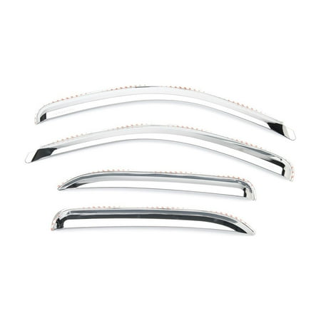 Putco 480502 Element Chrome Window Visor In Channel Fits 03-09 H2
