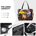 thumbnail image 3 of Honeii Geometric American Bald Eagle for Tote Bag with Adjustable Strap,Beach Bag, Waterproof Sandproof Beach Tote Bag, Large Capacity Foldable Beach Bags, 3 of 7