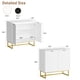 thumbnail image 2 of Moderno blanca wood credenza consola gabinete-buffet sideboard con 2 doors y estante, 2 of 7