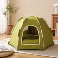 thumbnail image 4 of Pet Tent with Washable Fabric and Portable Foldable Design for Indoor Small Animals, Cute Dog Bed with Cozy Hideaway Space for Year-Round Comfort, Small Dog House Gift for Puppies, 4 of 7