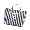 thumbnail image 4 of FVDPWYE Beach Tote Bag Grocery Bag PVC Casual Weekend Bag for Travel Picnic Vacation Black White, 4 of 9