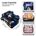 thumbnail image 3 of Shark Double Layered Insulated Refrigerated Large Capacity Lunch Bag with Two Compartments - 7.1x11.4x16.1 Inches, 3 of 6