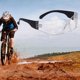 thumbnail image 5 of Gafas protectoras de plástico, gafas de seguridad resistentes a impactos ultravioleta para deportes de ciclismo al aire libre, lentes transparentes, pierna negra, 5 of 12