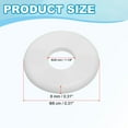 thumbnail image 2 of Uxcell Wall Split Flange Self-Adhesive Escutcheon Plate Buckle Cover White 1.10", 2 of 7