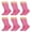 Pink, variant on Solid Cotton Cushion Crew Socks for Women and Men Purple 6 Pairs Size 9-11
