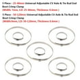 thumbnail image 1 of Bgsha 10Pcs Universal Adjustable AXLE CV Joint Boot Crimp Clamp Kit, 1 of 10