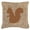Brown, variant on Squirrel Burlap and Brown Indoor & Outdoor Decorative Fabric Pillow - 18 x 18 in.
