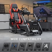 Marada G920 Racing Simulator Cockpit with Game Seat Fit for Logitech G29 Wheel Stand