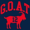 thumbnail image 3 of UGP Campus Apparel Goat Greatest of All Time New England Football Hoodie - Small - Navy, 3 of 6