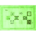 thumbnail image 1 of Ahgly Company Indoor Rectangle Solid Green Modern Area Rugs, 2' x 3', 1 of 1