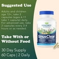 thumbnail image 3 of RidgeCrest Herbals SinusClear, Complete Formula for Sinus and Nasal Health with Mullein Leaf, Bromelain, Vitamin C, and Zinc, for Healthy Mucus, Immune & Respiratory Support, (60 Veg Caps, 30 Serv), 3 of 9