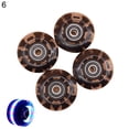 thumbnail image 2 of HEVIRGO 4Pcs Luminous Roller Skating Wheels Flashing Double Row Bearing Skates Accessory,6, 2 of 10