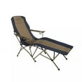 thumbnail image 2 of Kamp-Rite Folding Lounger Camp Chair w/Cupholders, Navy/Tan (2 Pack), 2 of 3