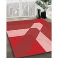 thumbnail image 2 of Ahgly Company Indoor Square Patterned Bean Red Area Rugs, 8' Square, 2 of 6