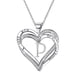 thumbnail image 1 of Collar para mujer, Joyas para mujer, Joyas para mujer, Collar con letra en forma de corazón para mujer, Collar con colgante chapado en forma de corazón, Collar para mujer, 1 of 3