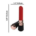 thumbnail image 3 of Loveline Dahlia 10 Function Silicone Lipstick Discreet Vibrator, Black, 3 of 4