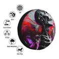 thumbnail image 2 of Kdxio Artistic Skull for Tire Cover Wheel Protectors Tyre Covers Weatherproof Wheel Covers Universal Fit for Trailer Rv SUV Truck Camper Travel Trailers 15 inch, 2 of 5