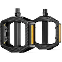 HENMI Bike Pedals,Fits Most Adult Bikes,9/16" Bicycle Pedals with Reflective Strips, Bike Pedal Replacement,Fits Most Adult Road EBike MTB Bicycles for Men and Women