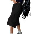 thumbnail image 2 of YUEVORA Shorts for Women, Bermuda Wide Leg Drawstring Waist Casual Shorts, Loose Fit Knee Length Breathable Summer Slimming Workout Everyday Athletic Bottoms, 2 of 5