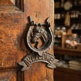 thumbnail image 4 of Style Européen Vintage Tête de Cheval en Fer pour Porte et Décoration Murale, 4 of 8
