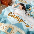 thumbnail image 3 of Erosebridal Kawaii Car Bedding Comforter Set 7pcs for Boys Girls,Happy Camping Queen Bedding Sets for Kids Teens,Super Cozy Room Decor, 3 of 6