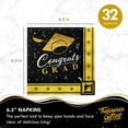 thumbnail image 3 of Gold Graduation Napkins 32 Count - Gold Graduation Party Supplies, 3 of 8