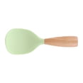 thumbnail image 1 of Chenmei Short Wooden Handle Silicone Spatula Multifunction Spatula Cooking Spoon Silicone Spoon with Wooden Handle Heat Insulation Heat Spoons for Rice Cooker, 1 of 7