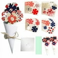 thumbnail image 2 of Descuentos Imperdibles, Kit de tarjetas de felicitación con flores perfumadas para el Día de la Independencia Akmoler, 2 of 4