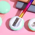 thumbnail image 6 of QuanTara Cute Macaron Pencil Sharpener, Manual Handheld Pencil Cutter, Portable Small Sharpener, 1.37x1.37x0.59in, 6 of 6
