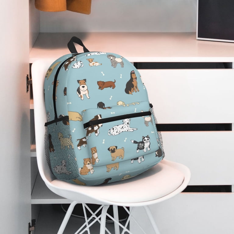 Waterproof Dog Large Backpack for School Work Amazon.com | Labrador Golden Retriever Dog Blue Laptop  main image 3
