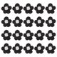 thumbnail image 1 of Uxcell 20-Pack Parches de Flores para Coser, Flores de Ganchillo Hechas a Mano de 1.6 Pulgadas para Ropa DIY [Negro y Blanco], 1 of 1
