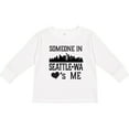 thumbnail image 3 of Inktastic Seattle Washington Someone Loves Me Skyline Boys or Girls Long Sleeve Toddler T-Shirt, 3 of 5