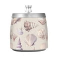 thumbnail image 7 of Yayeee Ashtray with Lid for Cigarette Smokeless Stainless Steel Home Ash Holder, Purple Watercolor Seashells, 7 of 7
