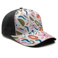 thumbnail image 3 of Design Pattern Baseball Cap – Stylish Spliced Design Adjustable Trucker Hat with Full Print Front & Brim, Breathable Cotton Blend Snapback for Sports, Travel & Daily Wear, 3 of 3