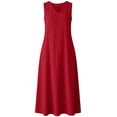 thumbnail image 6 of Horkkom Maxi Dresses for Women Sleeveless Linen Summer Dresses Beach Casual Long Dresses with Pockets, S-2XL, 6 of 9