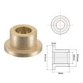 thumbnail image 3 of Uxcell 6x10x8mm Flange Sleeve Bearings Sintered Bronze Self-Lubricating Bushing 4 Pack, 3 of 6