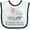 White and Navy, variant on Inktastic My Memaw Loves Me to the Moon and Back Elephants in Clouds Boys or Girls Baby Bib