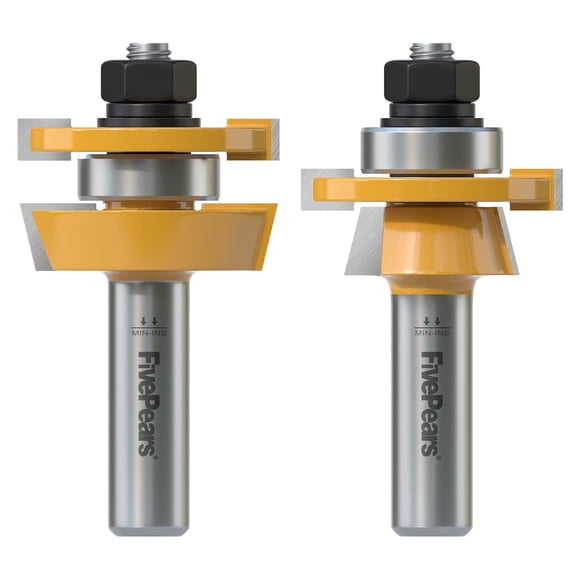 Set de brocas fresadoras Fivepears Shaker Rail and Stile de 1/2 pulgada