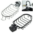 thumbnail image 3 of Soporte para esponja de grifo de cocina Organizador de cesta de acero inoxidable para fregadero de cocina Estante de almacenamiento para grifo de ducha de baño, 3 of 11