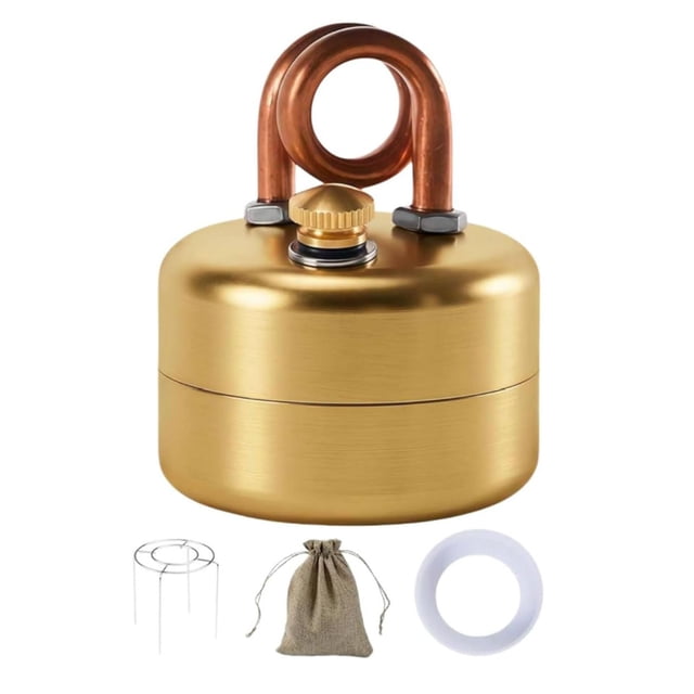 1 Ensemble de Réchaud de Camping Portable avec Support, Sac de Rangement, Réchaud Brûleur en Acier Inoxydable Léger, Mini Fournaise à Combustible Liquide pour Aventures en Plein Air, Sac à Dos, Randonnée