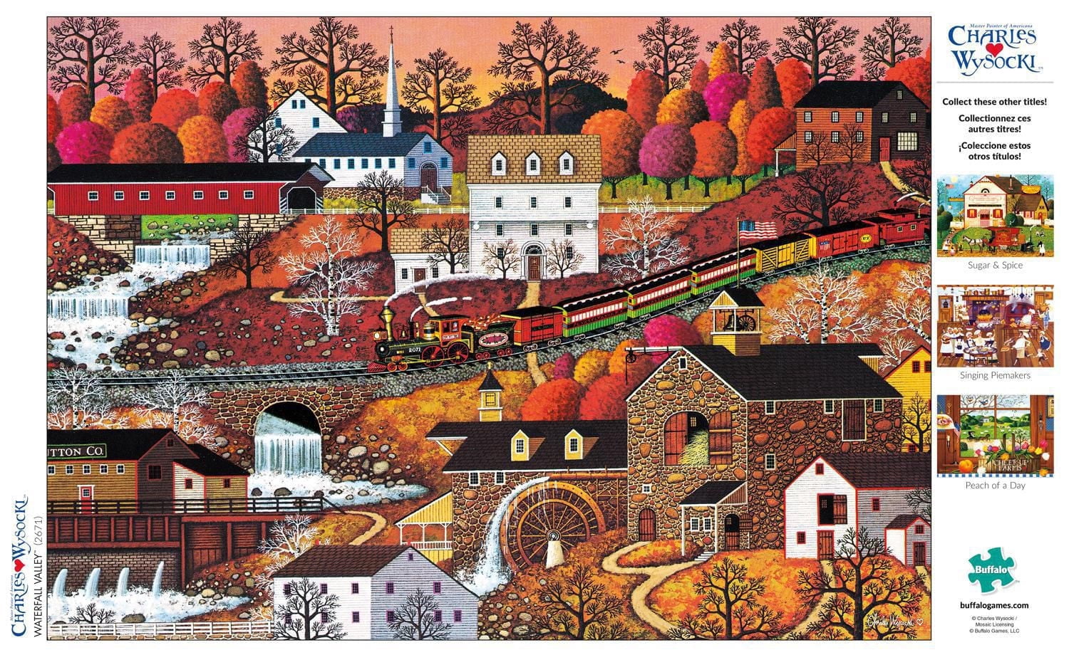 Buffalo Games - Charles Wysocki - Waterfall Valley - 300 Piece Jigsaw Puzzle