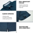thumbnail image 4 of Damipow Men's Golf Shirts for Men | Short Sleeve Performance Polo Shirts for Men | Quick Dry Fit | Moisture Wicking |Sizes S-3XL, 4 of 6