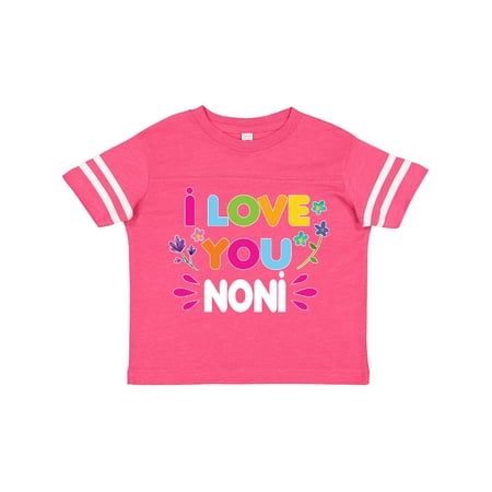 

Inktastic I Love You Noni with Flowers Gift Toddler Toddler Girl T-Shirt